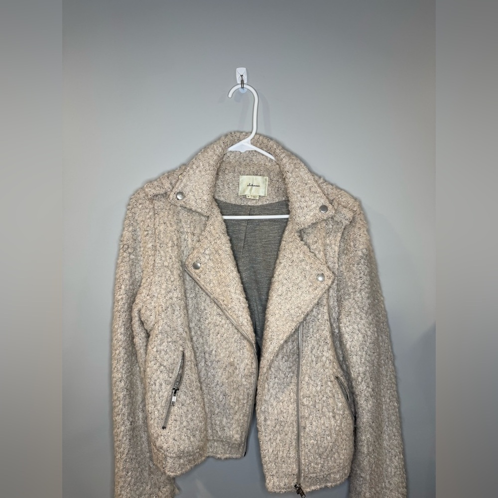 Anthropologie Elevenses Northland Boucle Moto Jacket in M